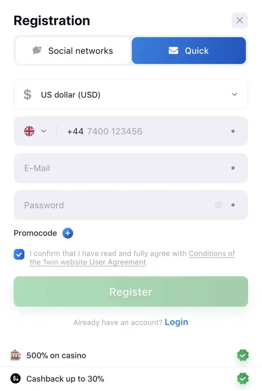 1win APK Download
